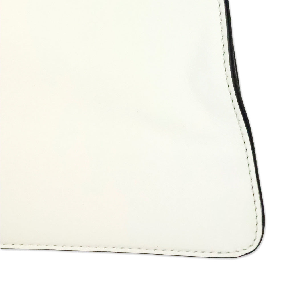 Fendi by Marc Jacobs White Leather Peekaboo ISeeU Medium Bag