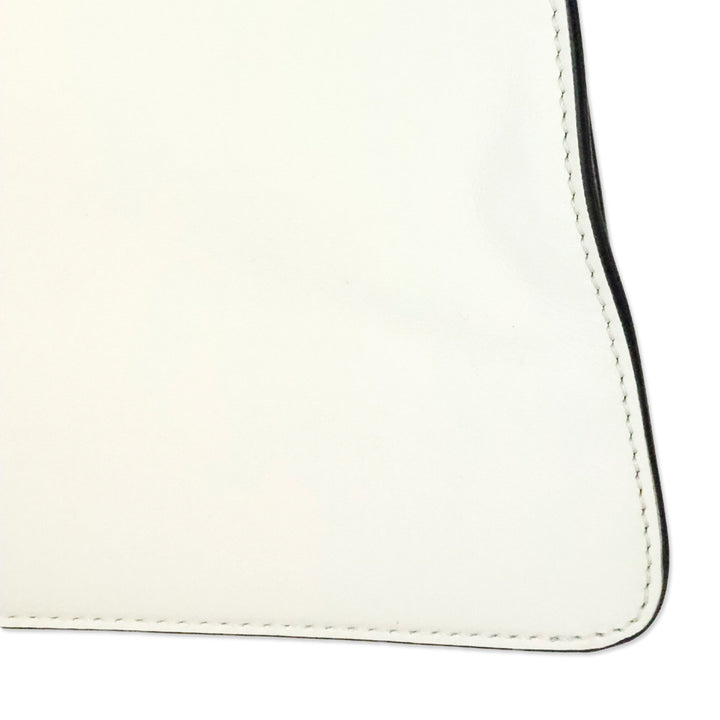 Fendi by Marc Jacobs White Leather Peekaboo ISeeU Medium Bag