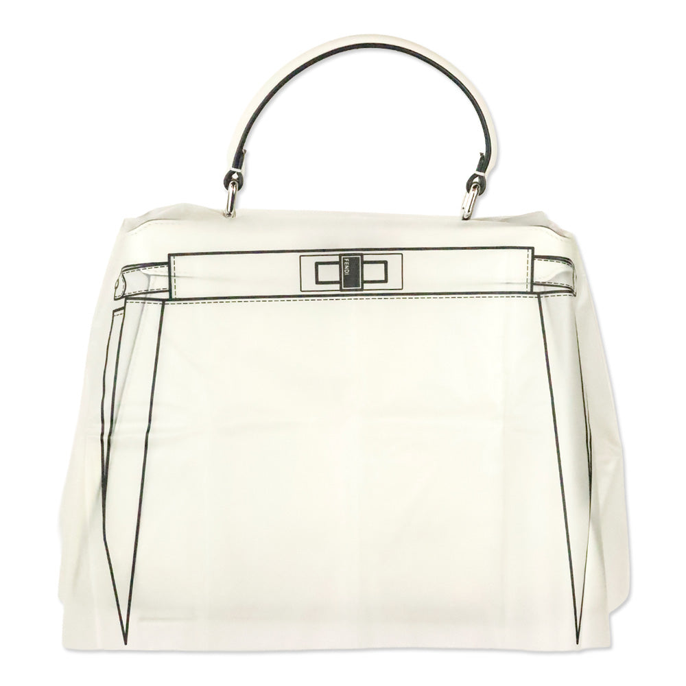 Fendi by Marc Jacobs White Leather Peekaboo ISeeU Medium Bag