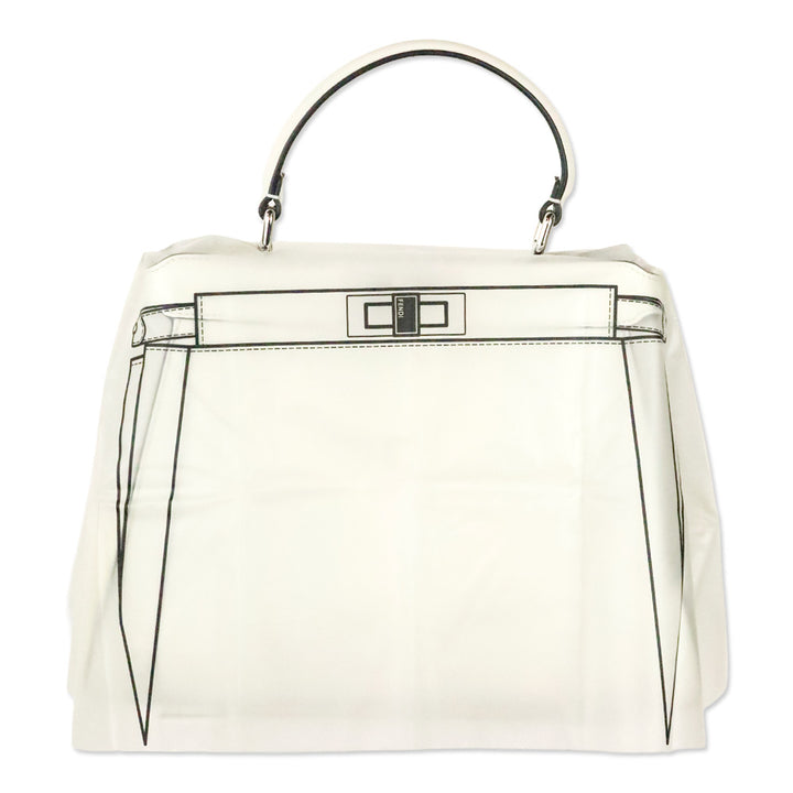 Fendi by Marc Jacobs White Leather Peekaboo ISeeU Medium Bag