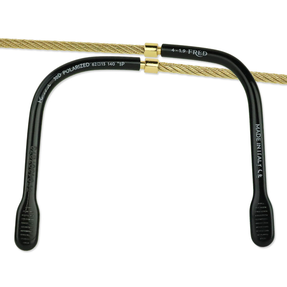 Fred Force 10 Gold Smoked Lens Geometric Aviator Sunglasses
