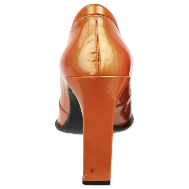 Free Lance Iridescent Orange Patent Leather Pump
