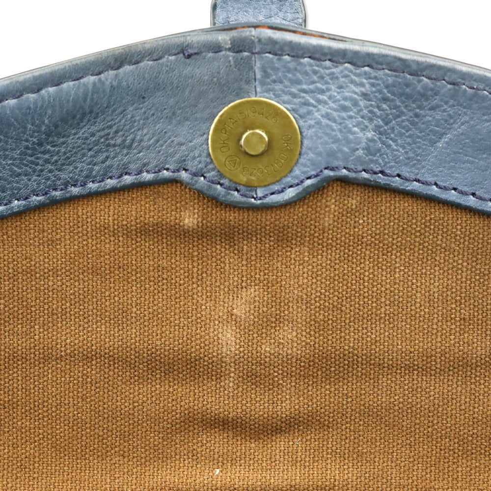 Frye Alessi Blue Studded Leather Continental Wallet