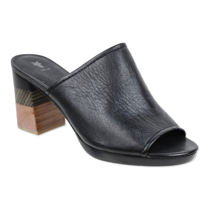 Frye Black Blake Chevron Mule