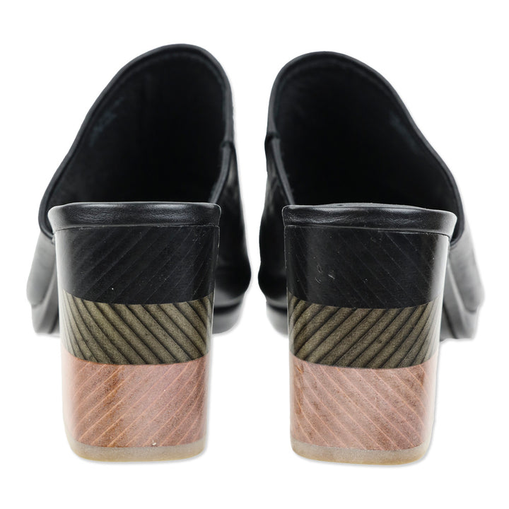 Frye Black Blake Chevron Mule