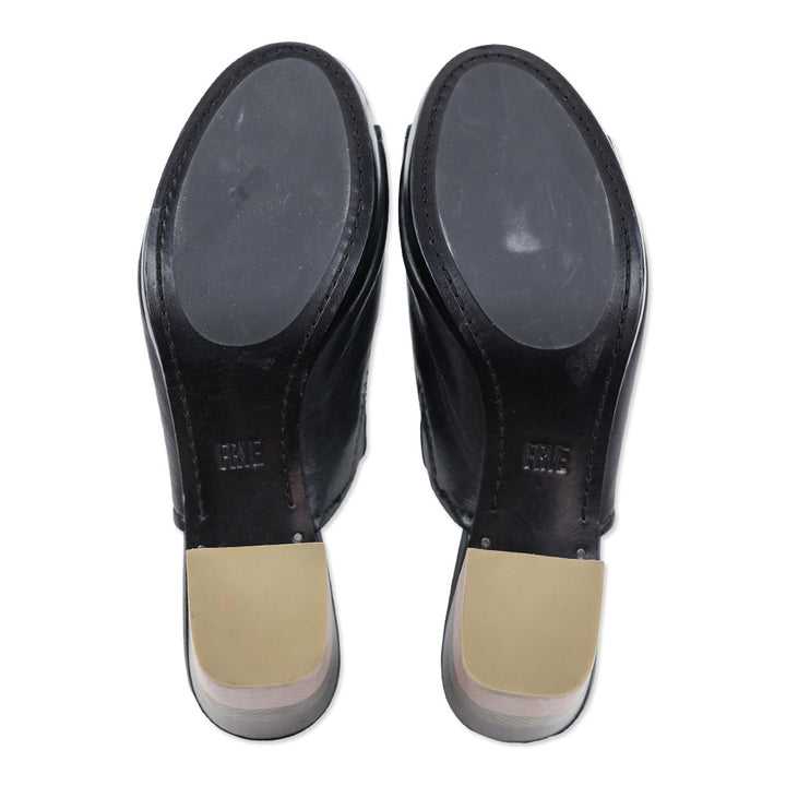 Frye Black Blake Chevron Mule