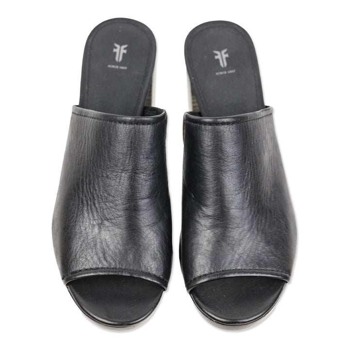 Frye Black Blake Chevron Mule
