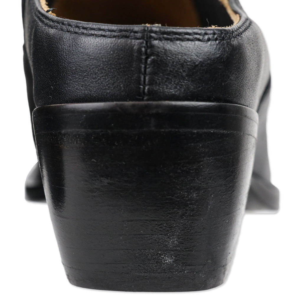Frye Black Leather Sacha Mule