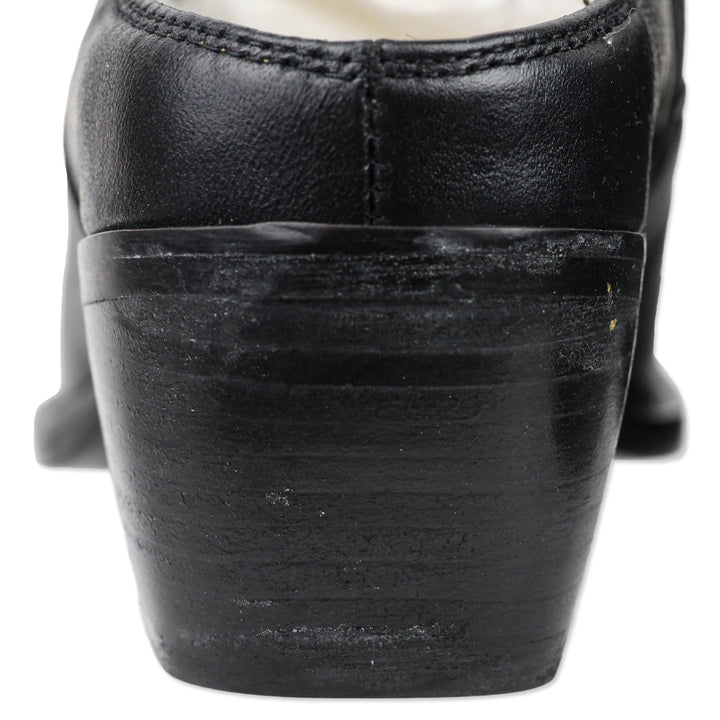Frye Black Leather Sacha Mule