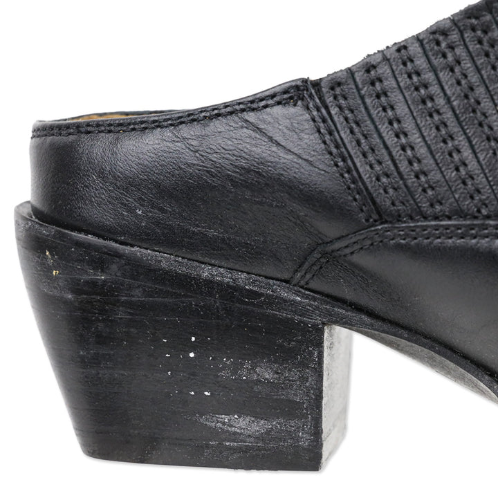 Frye Black Leather Sacha Mule