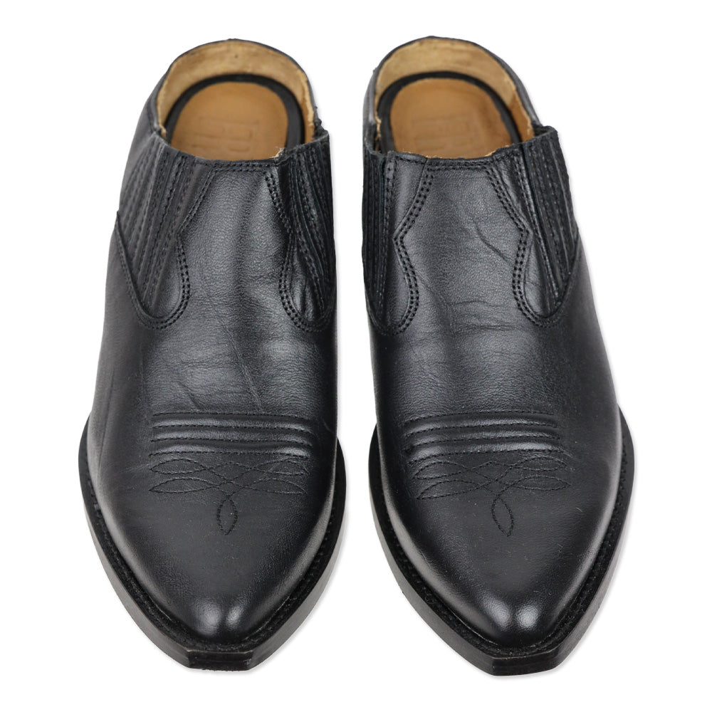 Frye Black Leather Sacha Mule