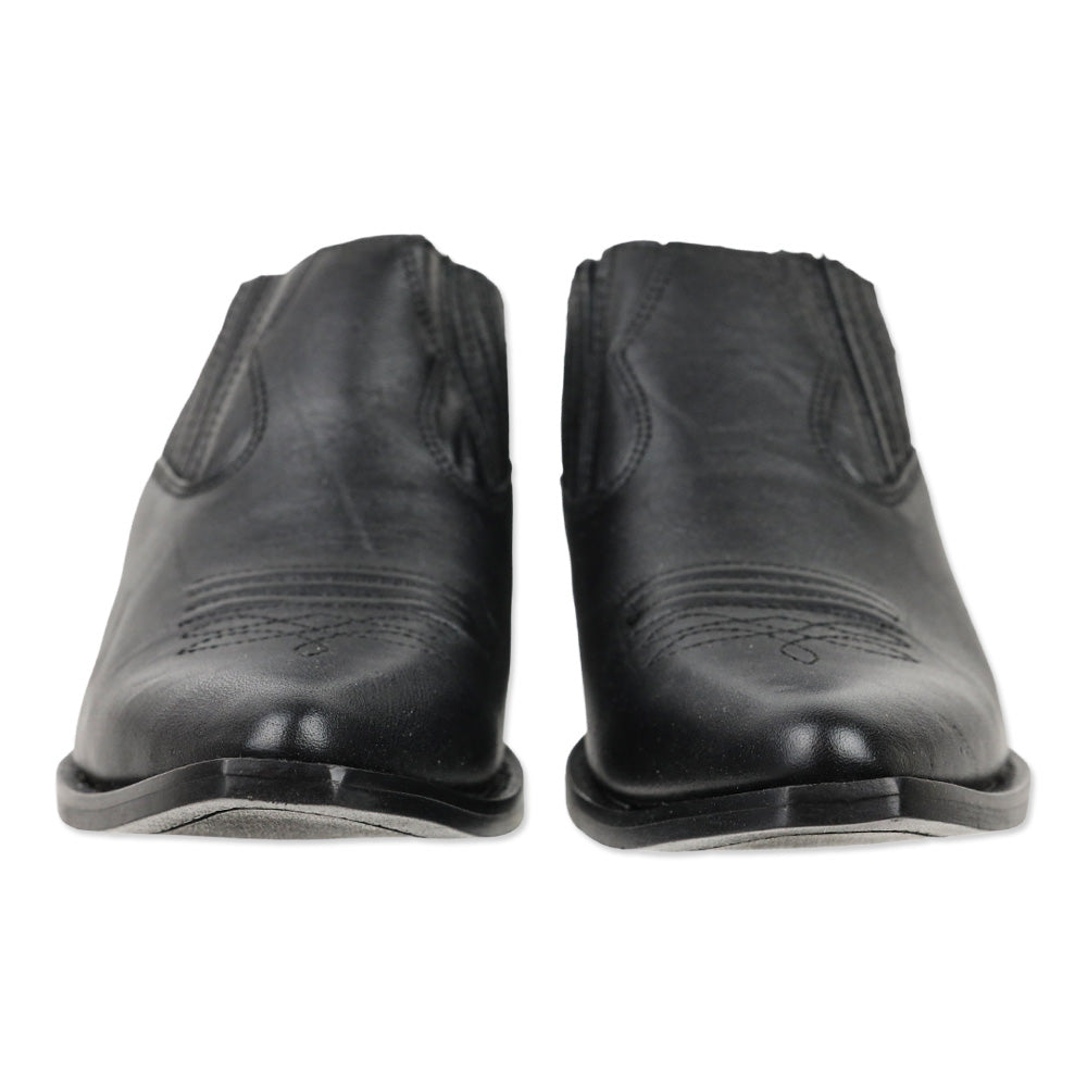 Frye Black Leather Sacha Mule