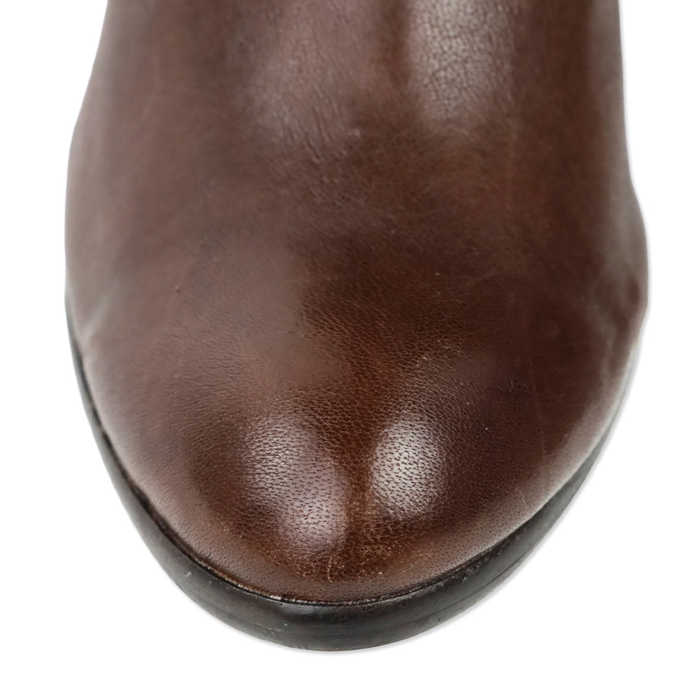 Frye Brown Vicki Tall Braided Harness Boots