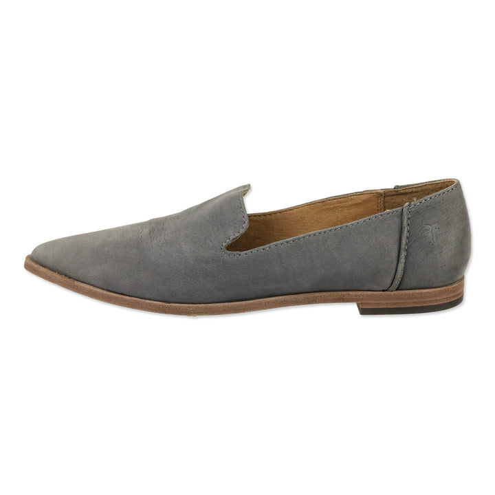 Frye Grey Nubuck Kenzie Venetian Flats