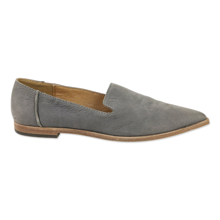 Frye Grey Nubuck Kenzie Venetian Flats