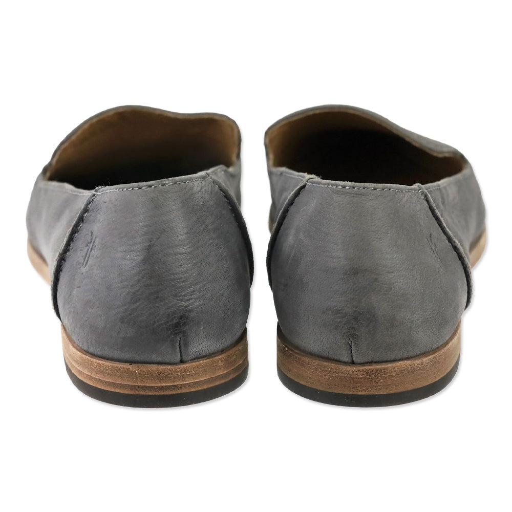 Frye Grey Nubuck Kenzie Venetian Flats
