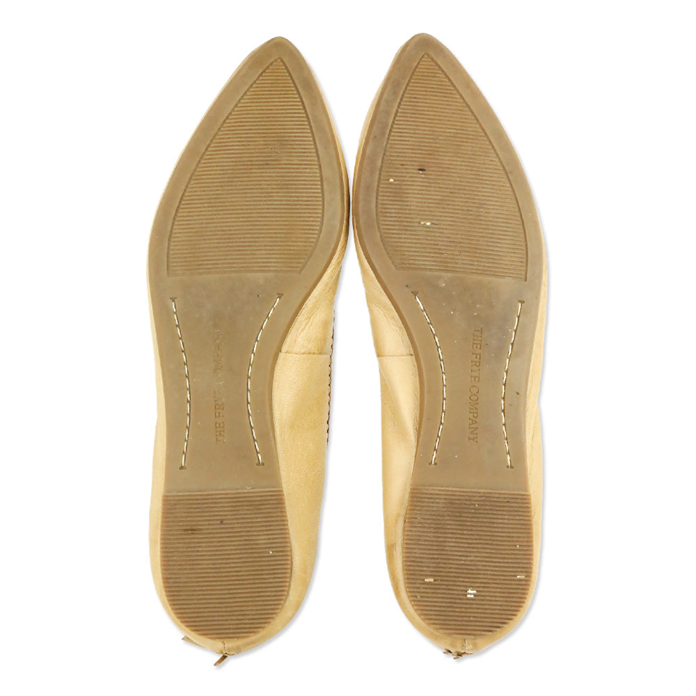 Frye Regina Beige Ballet Flats