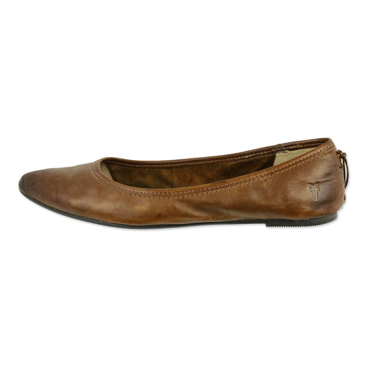 Frye Regina Brown Leather Ballet Flats