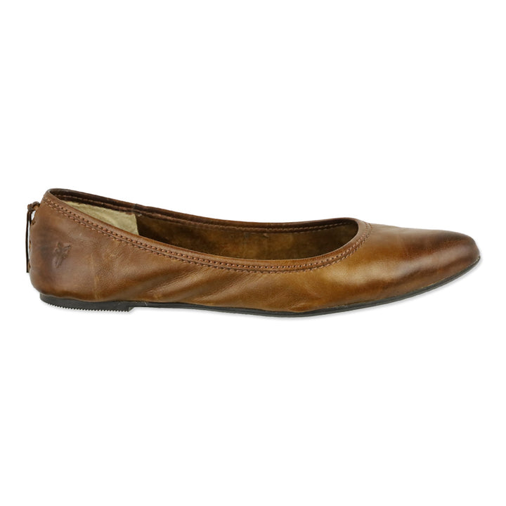 Frye Regina Brown Leather Ballet Flats