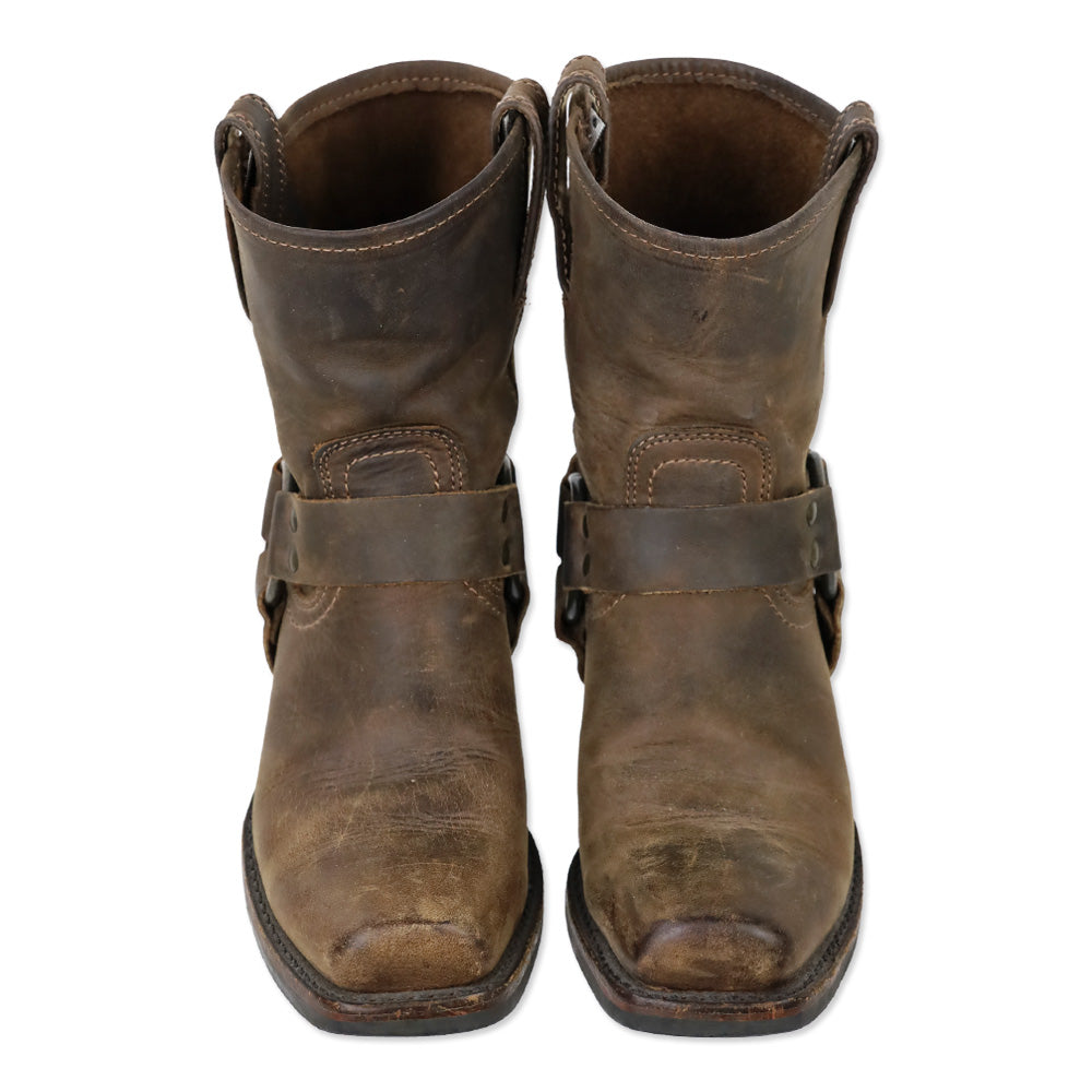 Frye Smoke Brown Harness 8R Boots