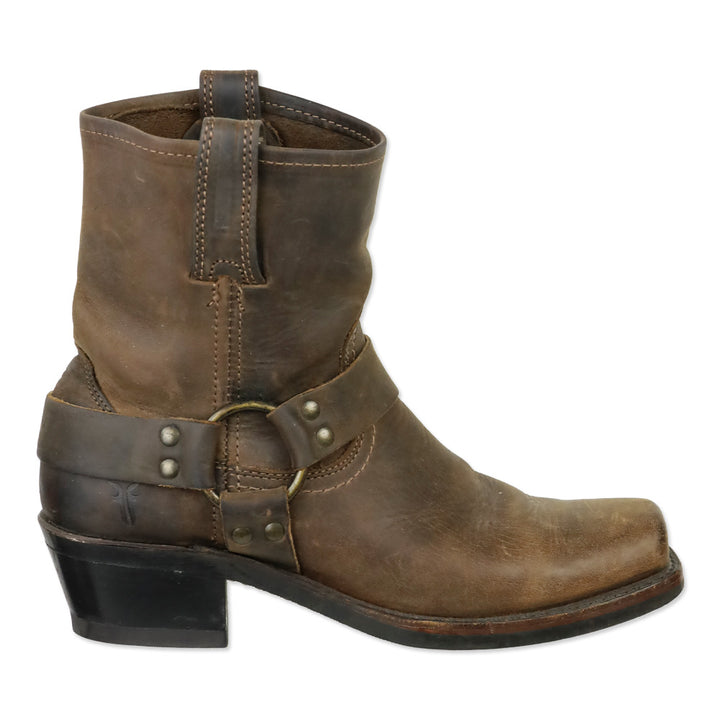 Frye Smoke Brown Harness 8R Boots