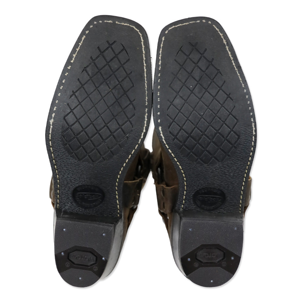 Frye Smoke Brown Harness 8R Boots