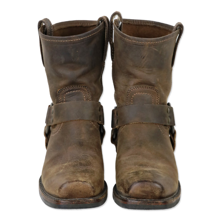 Frye Smoke Brown Harness 8R Boots