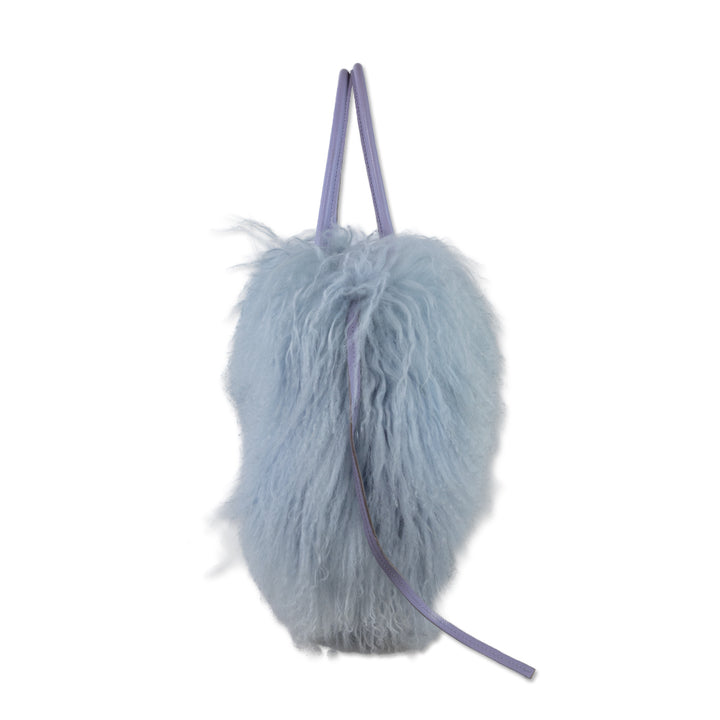 Furla Baby Blue Sheep Hair Tote