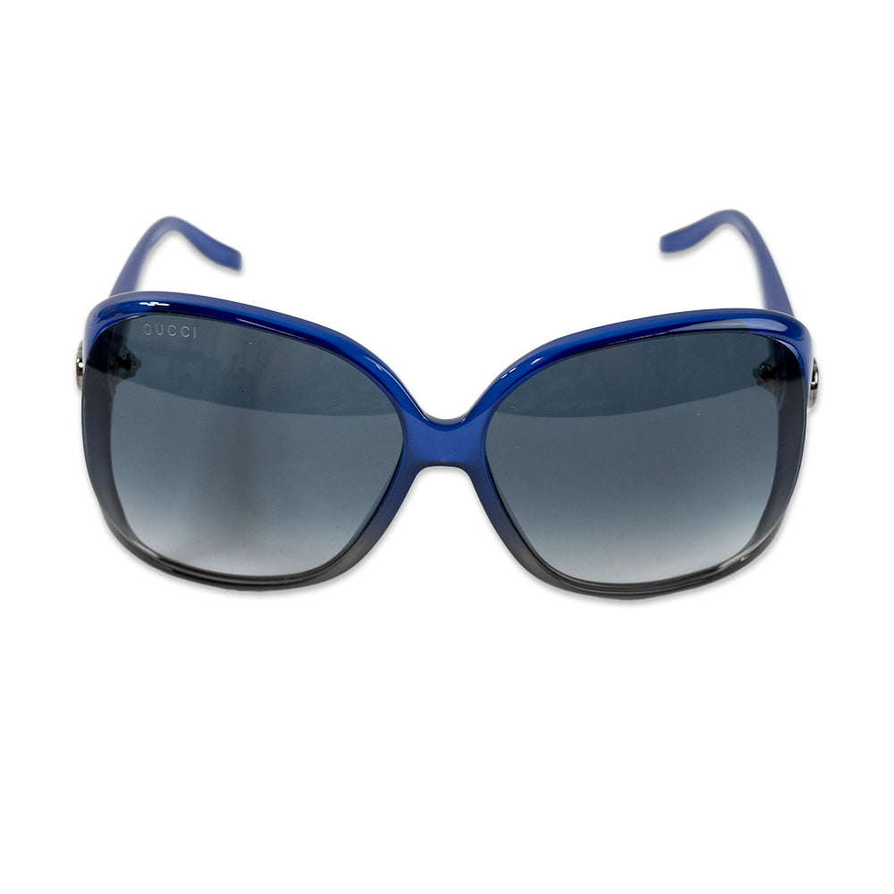 GUCCI BLUE OVERSIZED SUNGLASSES