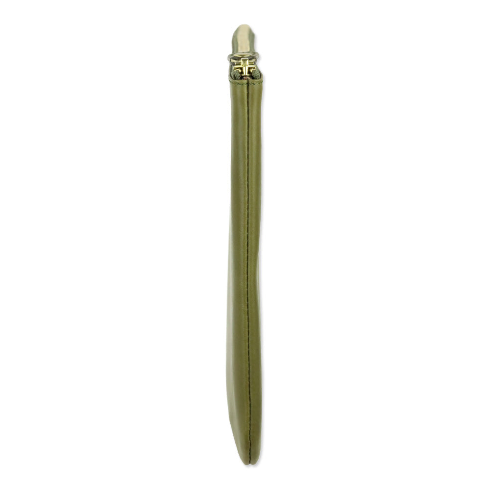 Ghurka Olive Green Leather Pouch II No. 64