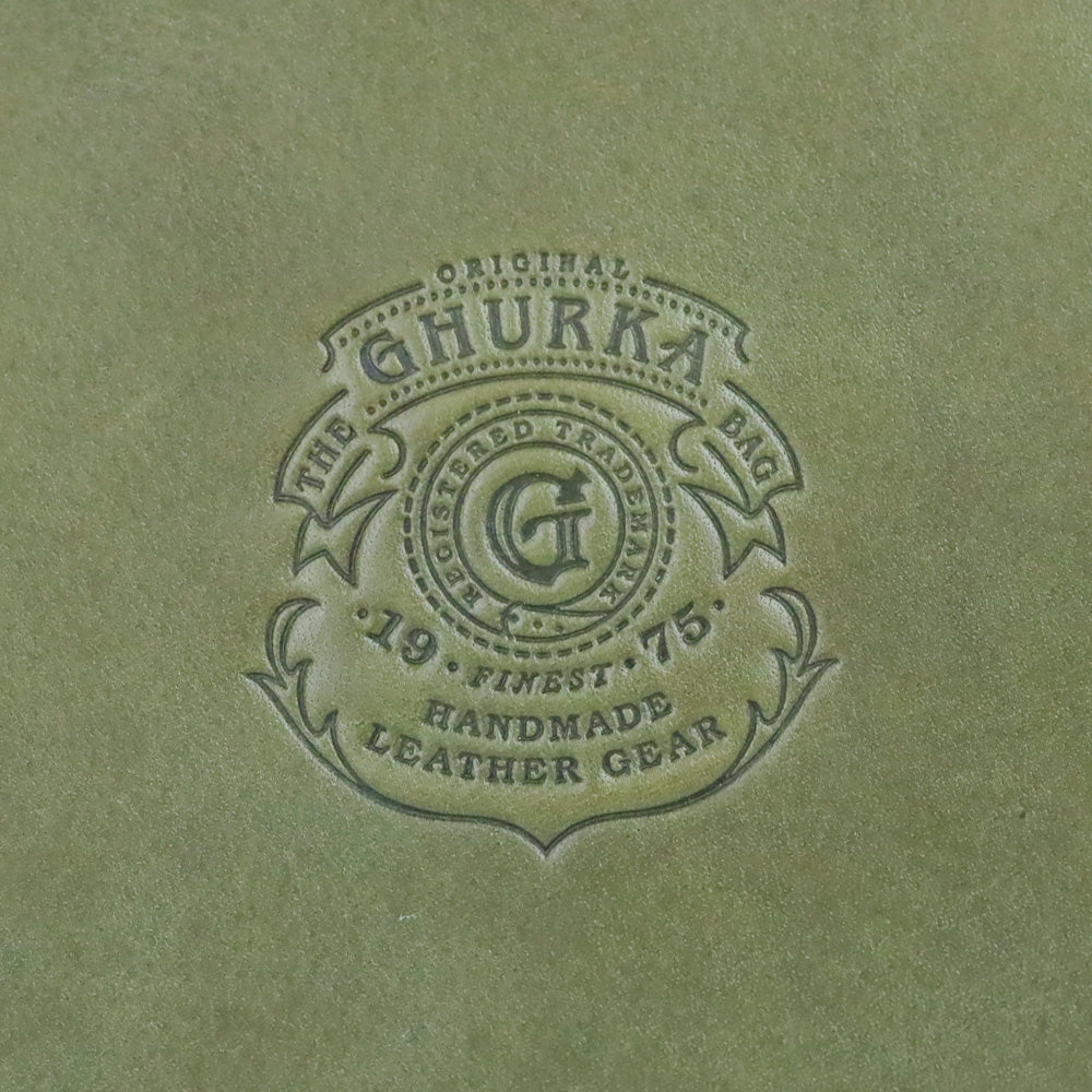 Ghurka Olive Green Leather Pouch II No. 64