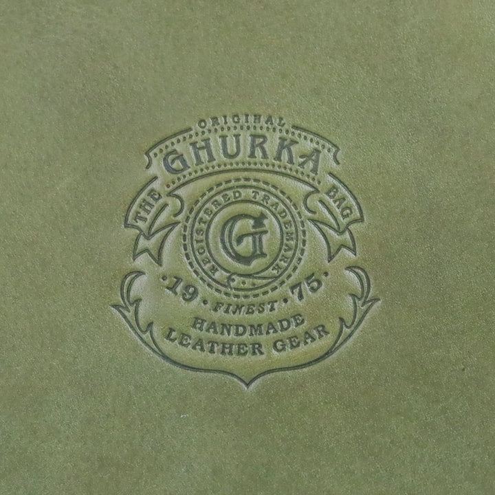 Ghurka Olive Green Leather Pouch II No. 64