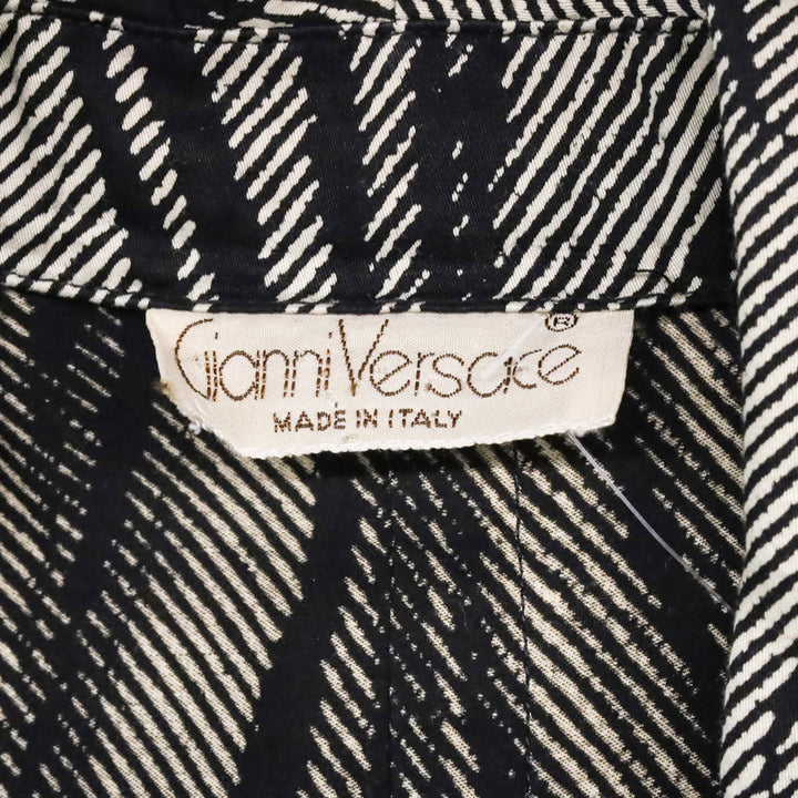 Gianni Versace Black/Cream Psychedelic Print Blazer