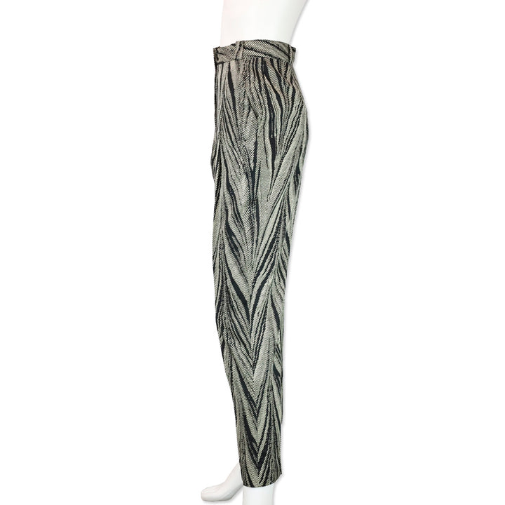 Gianni Versace Black/Cream Psychedelic Print Pants
