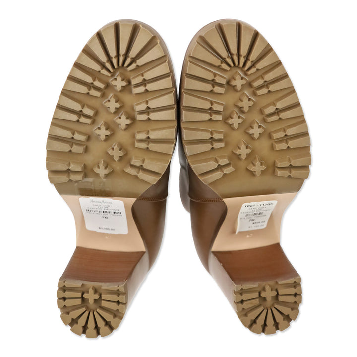 Gianvito Rossi Brown Leather Heeled Ankle Boot