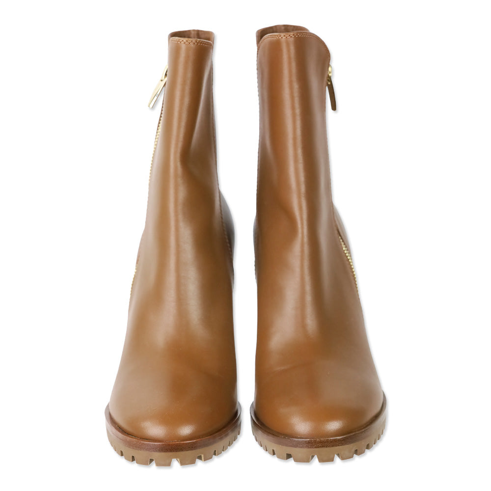 Gianvito Rossi Brown Leather Heeled Ankle Boot