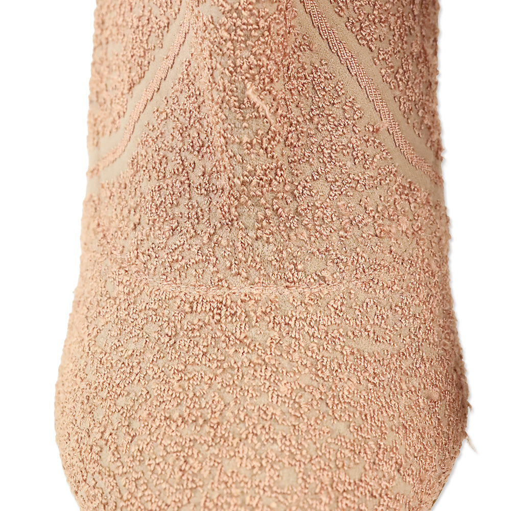 Gianvito Rossi Fiona Pink Bouclé Knit Ankle Boots