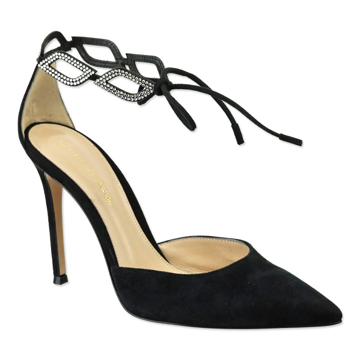 Gianvito Rossi Freya Black Suede Pumps