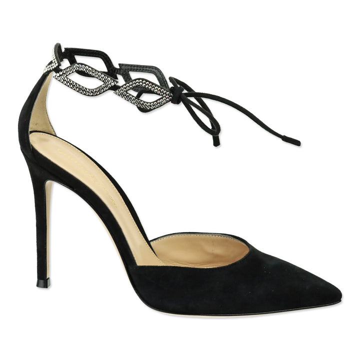 Gianvito Rossi Freya Black Suede Pumps