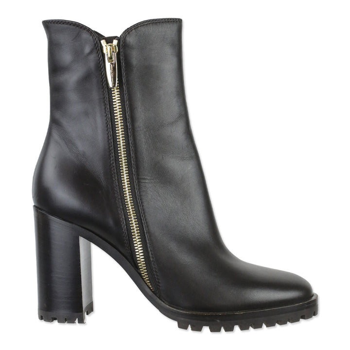 Gianvito Rossi Moka Brown Calf Leather Zip 85mm Boots