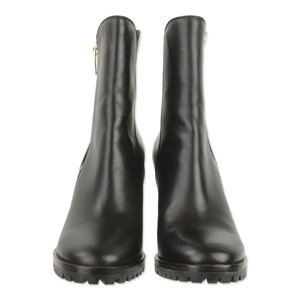 Gianvito Rossi Moka Brown Calf Leather Zip 85mm Boots