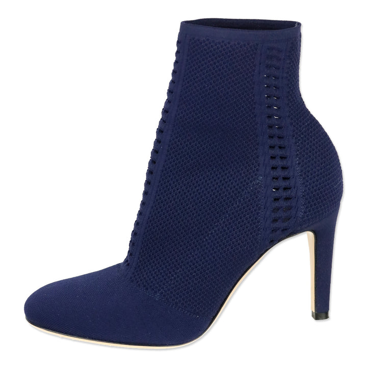 Gianvito Rossi Poseidon Blue Knit Lace-Up Bootie