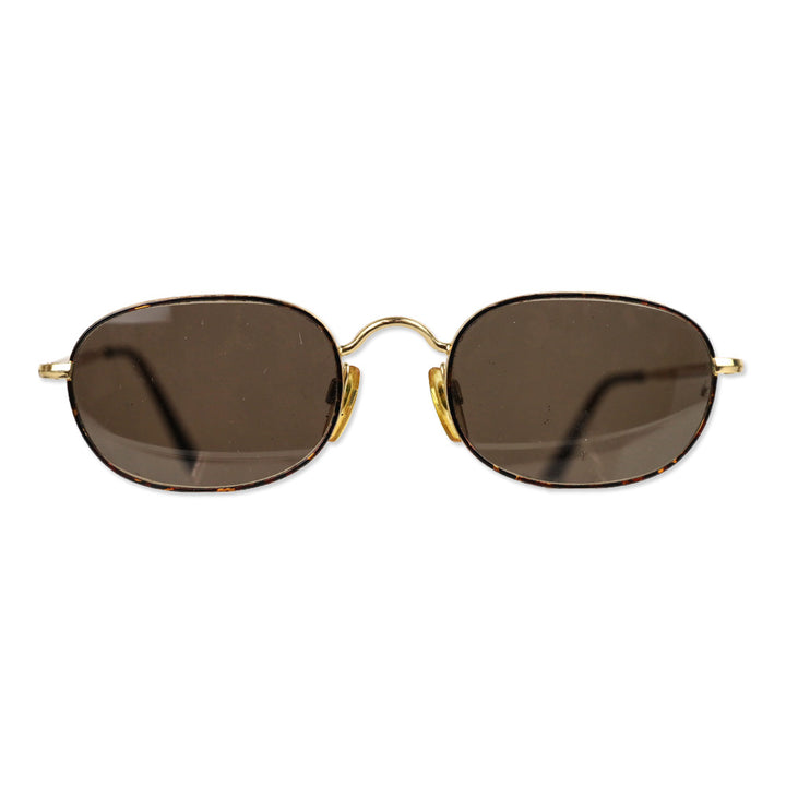 Giorgio Armani Tortoiseshell Gold Round Sunglasses
