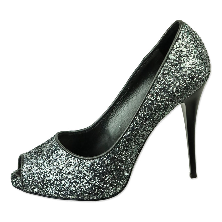 Giuseppe Zanotti Antracite Glitter Pix 100 Pump