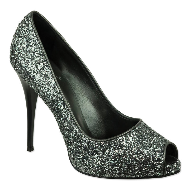Giuseppe Zanotti Antracite Glitter Pix 100 Pump