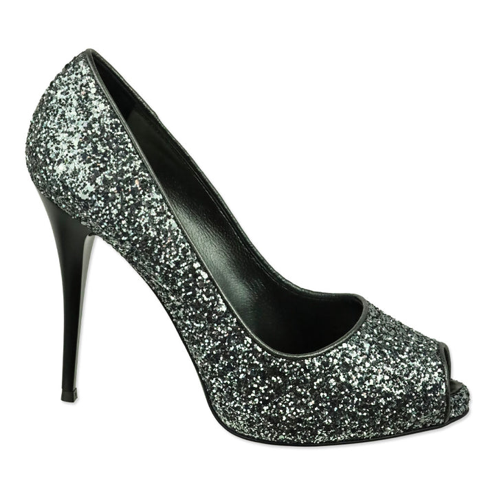 Giuseppe Zanotti Antracite Glitter Pix 100 Pump