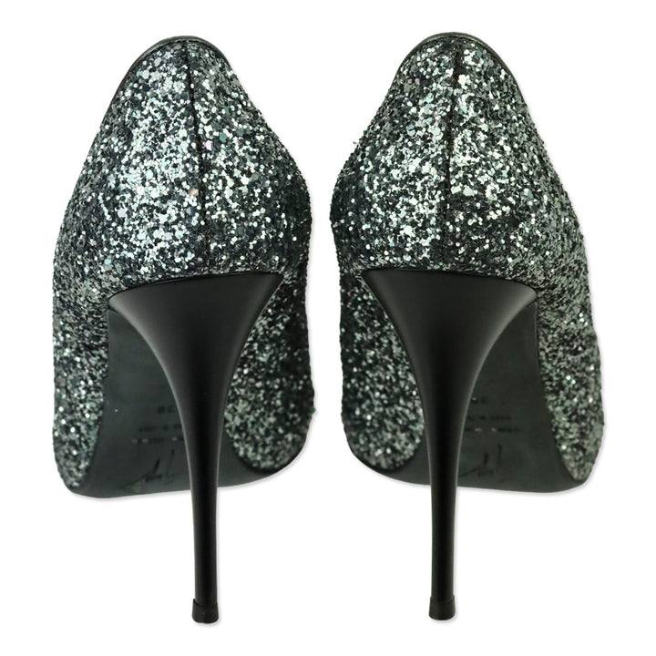 Giuseppe Zanotti Antracite Glitter Pix 100 Pump