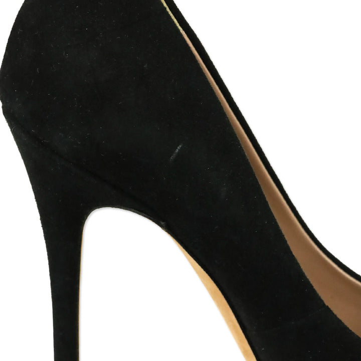 Giuseppe Zanotti Black Croc-Embossed Leather Pump