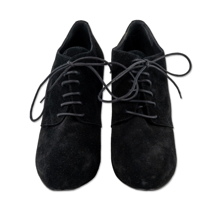 Giuseppe Zanotti Black Suede Lace-Up Booties