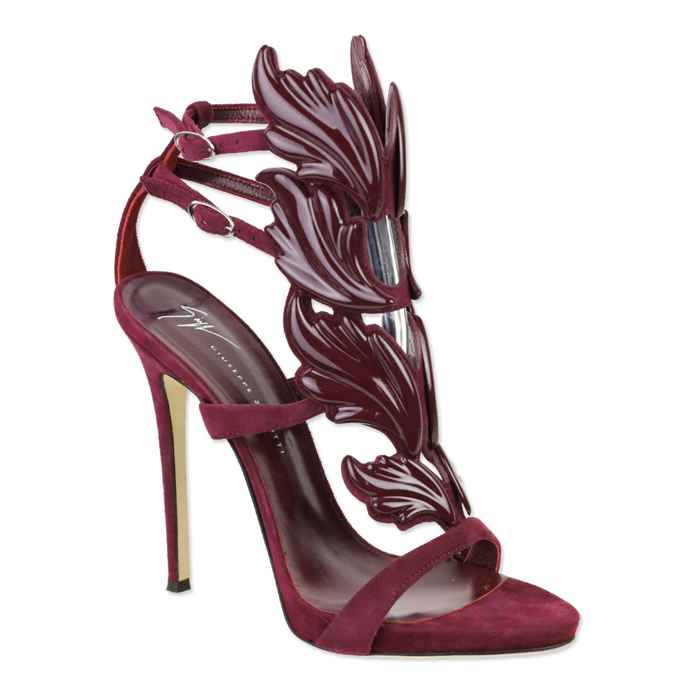 Giuseppe Zanotti Burgundy Cruel Wings Coline 110mm Sandals